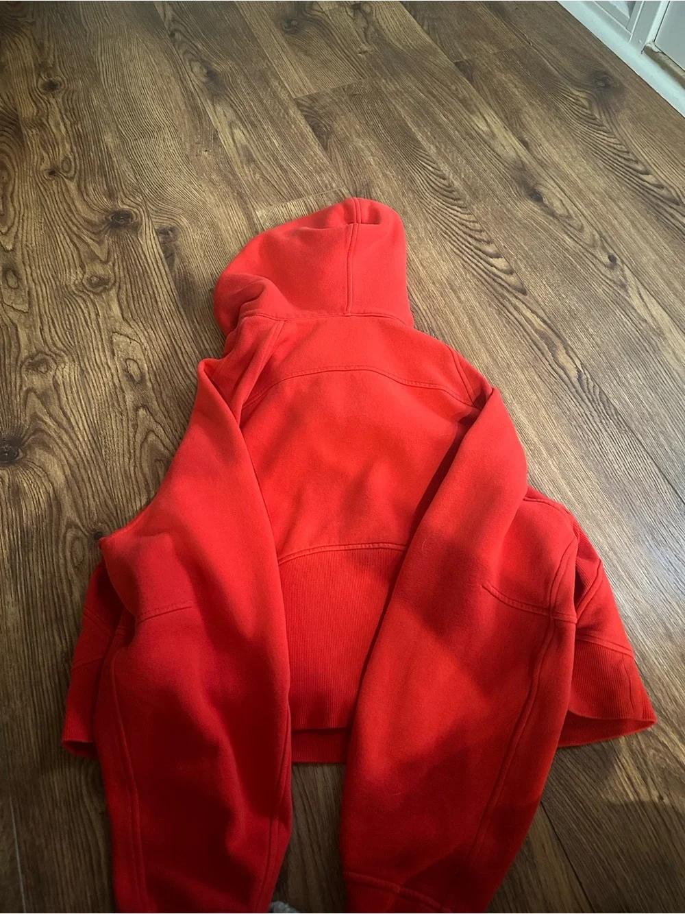lululemon Red Half-Zip Hooded Pullover